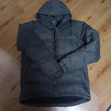 ADDICT 후드 부착 다운 자켓 L 사이즈 그레이