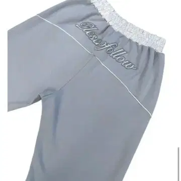 PLEASENOFOLLOW 블루 그레이 조거 팬츠