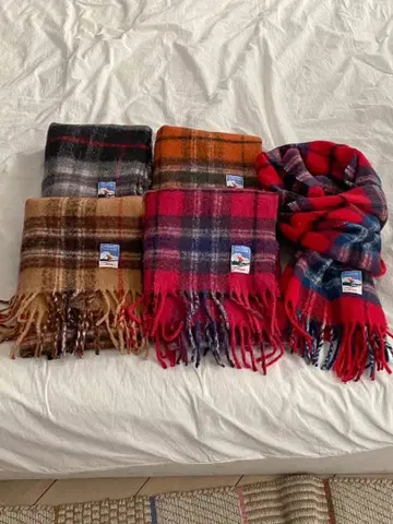 타탄 체크 머플러