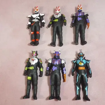 라이더 히어로 시리즈 가면라이더 기츠 갓차드 소프트 비닐 6체