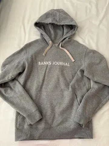 BANKS JOURNAL 그레이 후드티 S 사이즈