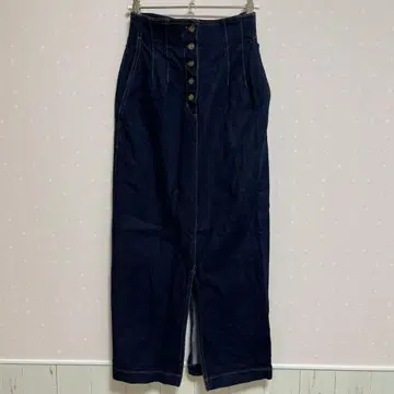 IENA 버튼 데님 플라이 타이트 스커트 34