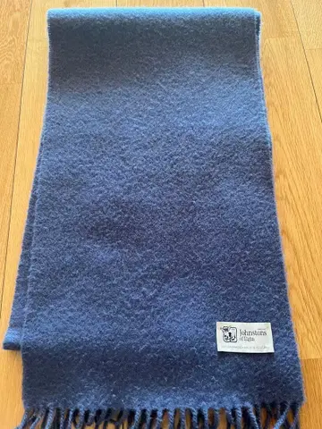 존스턴스 캐시미어 100% 머플러 로얄 블루에 가까운