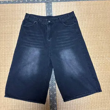 다크 블루 하프 팬츠 스트레이트