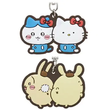 치이카와 x 산리오 캐릭터즈 나카요시 러버 마스코트 하치와레 토끼