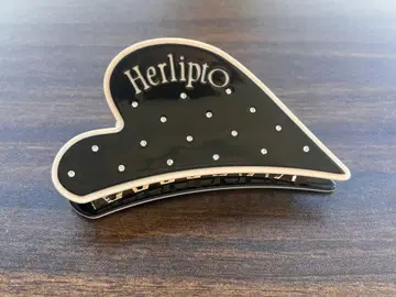 Herlipto 바이컬러 하트 트윙클 헤어 클립