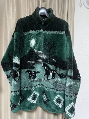 MAZMANIA 마즈마니아 말 패턴 플리스 구제 의류 빈티지