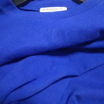 BEAUTY&YOUTH 반팔 분또 원피스 파랑