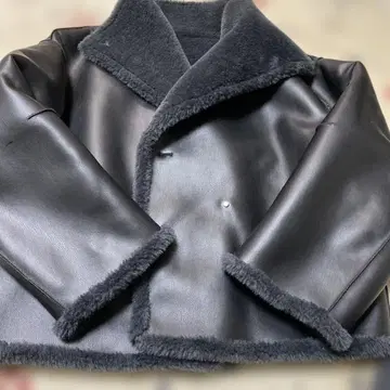 LAGUNAMOON 라그나문 페이크 무스탕 스탠드 칼라