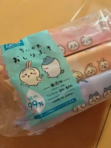 LecBe 치이카와 (먼작귀) 엉덩이 물티슈 80매 x 3개