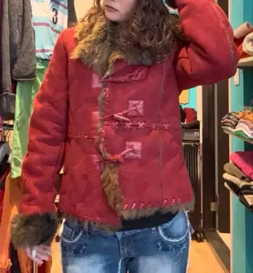 퍼 자켓 무스탕 코트 y2k 헤이세이 갸루 그런지