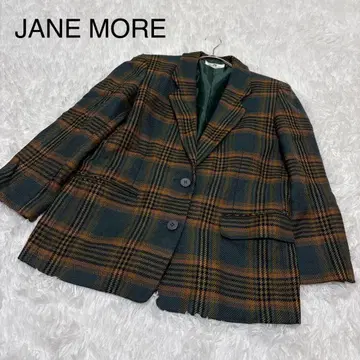 [제인모어] 온워드 카시야마 테일러드 자켓 올 패턴 체크 무늬 레트로