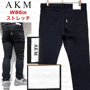 AKM 맨투맨 데님 고신축 스트레치 청바지 스키니 핏