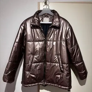 A New Day 메탈릭 퍼퍼 자켓