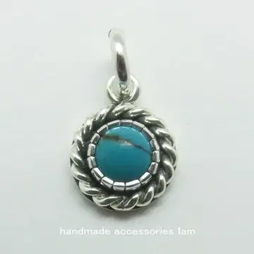 현품 터콰이즈 터키석 펜던트 실버925