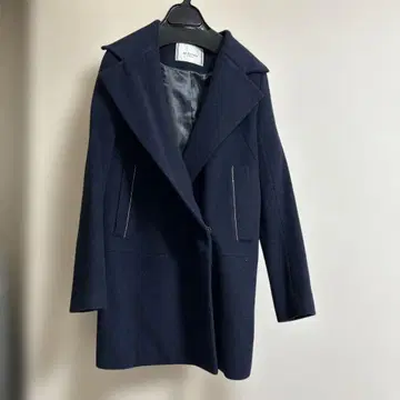 un dix cors 네이비 빅 칼라 코트