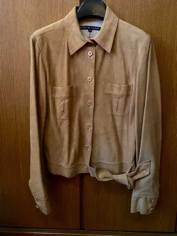 랄프 로렌 베이지 스웨이드 자켓