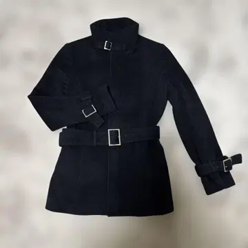 BOSCH 보쉬 벨트 포함 스탠드 카라 하프 코트 size36