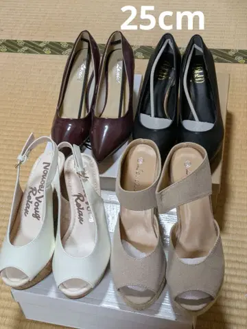 하이힐 펌프스 4켤레 세트