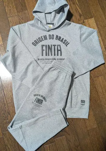 FINTA 저지 후드티 팬츠 상하의 세트 그레이 M