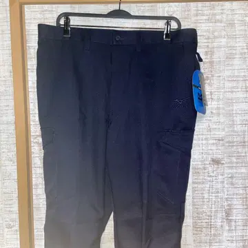 네이비 카고 팬츠 허리밴딩