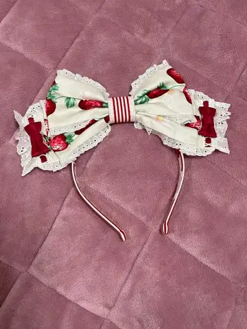 Angelic Pretty 갓 딴 딸기 머리띠