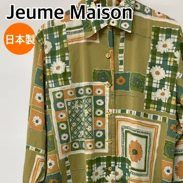 Jeume Maison 상의 긴팔 셔츠 기하학 패턴 [ CT1884 ]