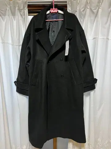 드로우/DRAW 테크 멜톤 빅 실루엣 더블 코트