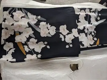 호몬기 꽃무늬 블랙