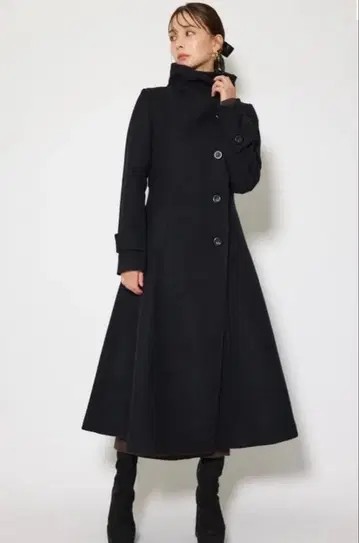 25 rienda 오버넥 신데렐라 라인 코트