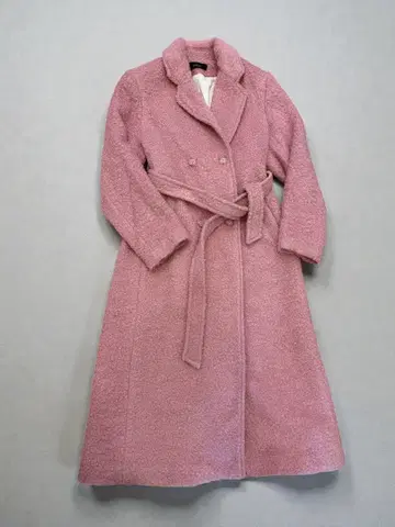 구하기 어려움 부클 울 코트 핑크