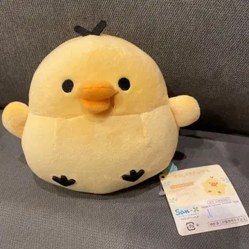 리락쿠마 키이로이토리 만푸쿠 코로코로 봉제 인형