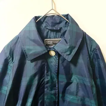 컨디션 최상 트래디셔널 웨더웨어 나일론 코트 체크 34