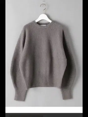 유나이티드 애로우즈 크루넥 니트 퍼프 슬리브 모카