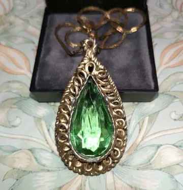 MIRACLE Creation 1940년대 유리 빈티지 목걸이