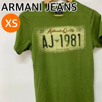 ARMANI JEANS 상의 T셔츠 로고 프린트 XS [ CT1885 ]