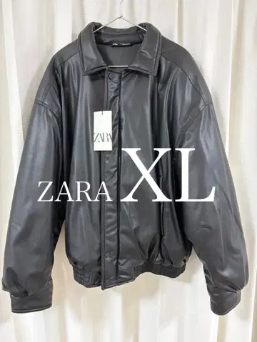 ZARA 페이크 레더 자켓 블랙 XL 남성용