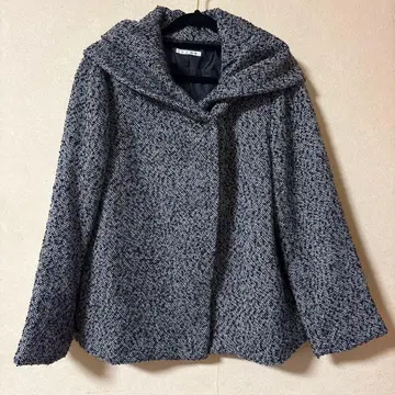 favori 그레이 블랙 화이트 트위드 자켓