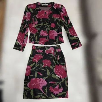 FLANDRE 꽃무늬 스커트 셋업