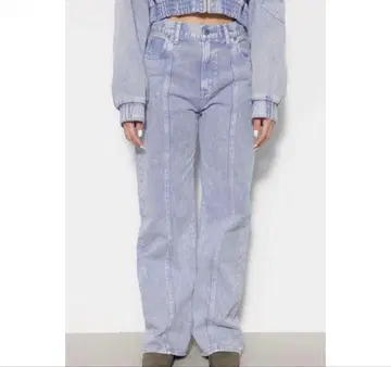 laguagem 루즈 데님 팬츠