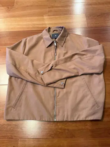 H&M 베이지 지퍼 달린 자켓