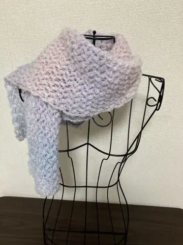 그라데이션 머플러 (핑크 스카이블루)