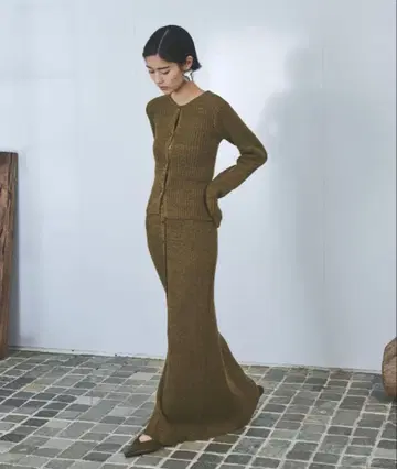 [득템] 멜란지 니트 셋업