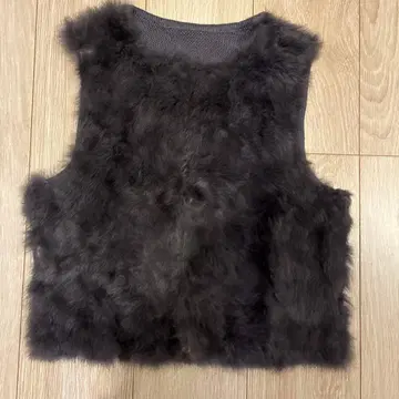 다크 그레이 퍼 베스트 M 사이즈