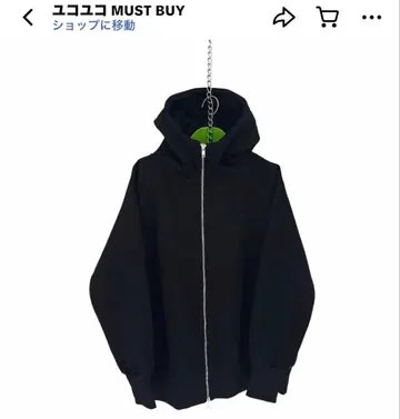 유코유코 MUSTBUY 오버 사이즈 후디 블랙
