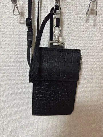 KAIKO 크로커다일 패턴 블랙 사코슈