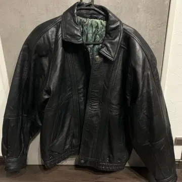 Jubian 블랙 가죽 자켓