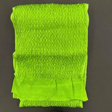 오비 장식 천, 부클레 직조, 그린, 금 라메 믹스