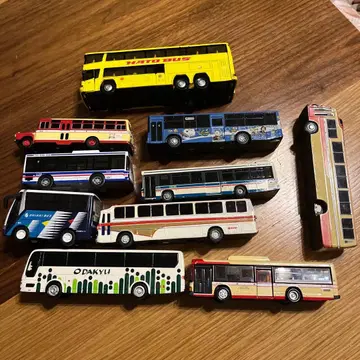 일본 버스 미니카 10대 세트