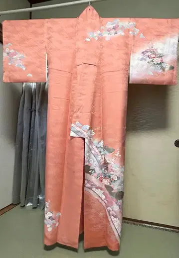 호몬기 코랄 핑크 순수 실크 화장 67